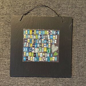 NEW Ar Lan y Môr Handcrafted Welsh Slate Wall Hanging